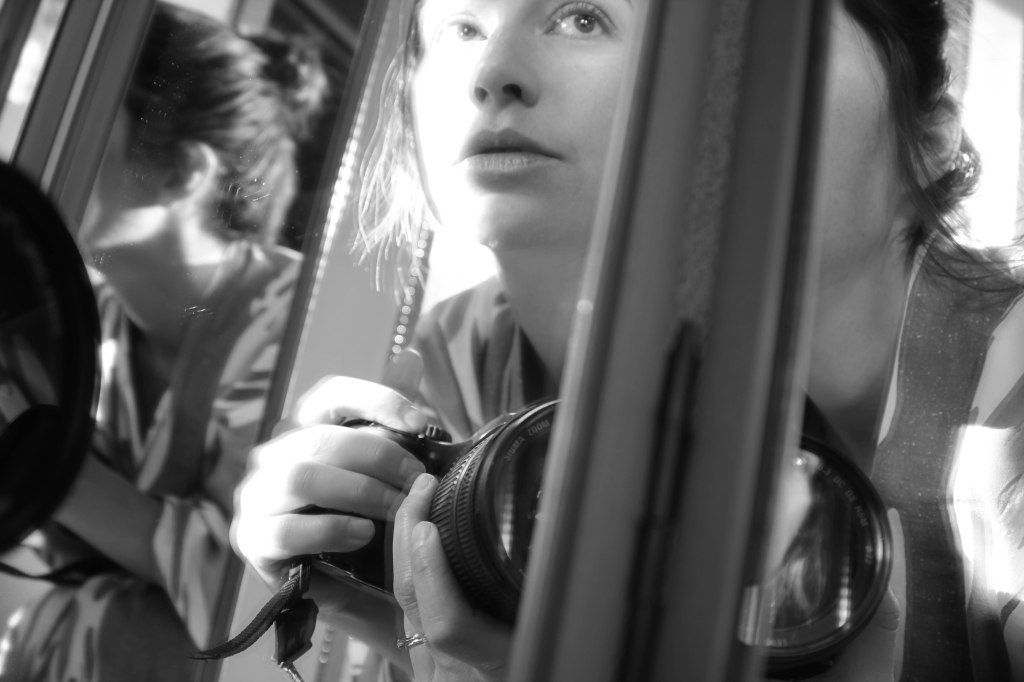 self portrait in mirror bw (6 of 1)