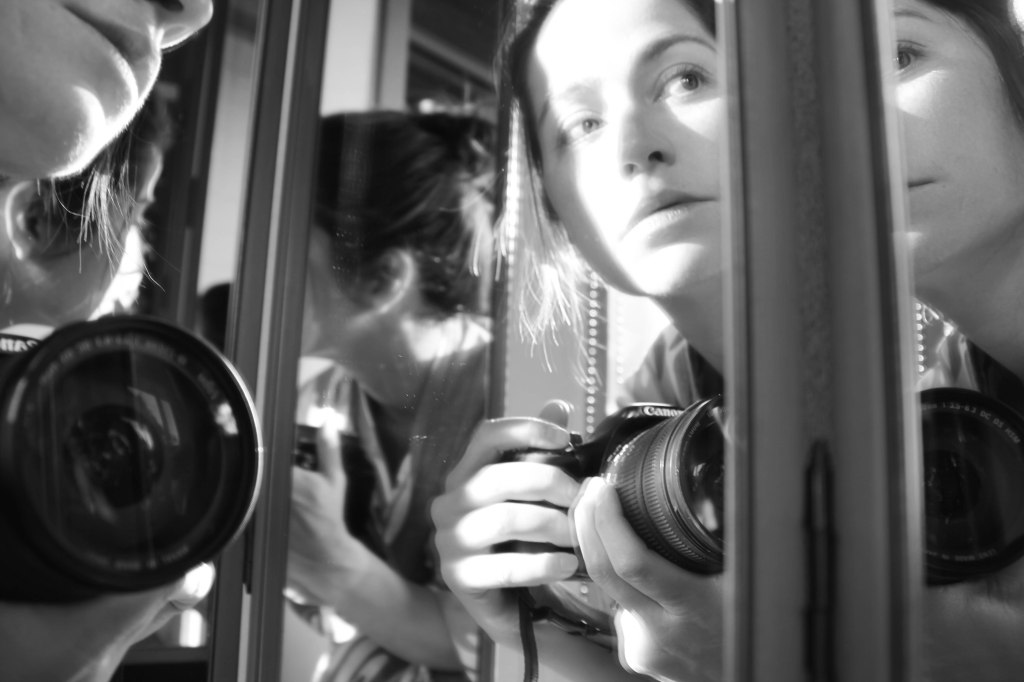 self portrait in mirror bw (8 of 1)
