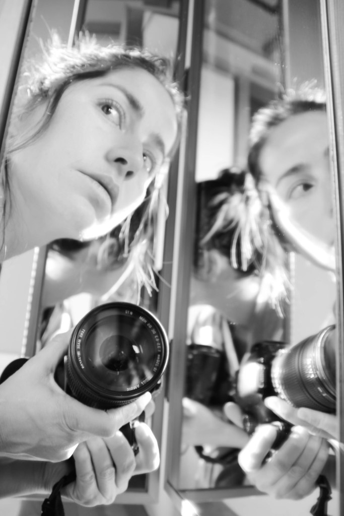self portrait in mirror bw (9 of 1)