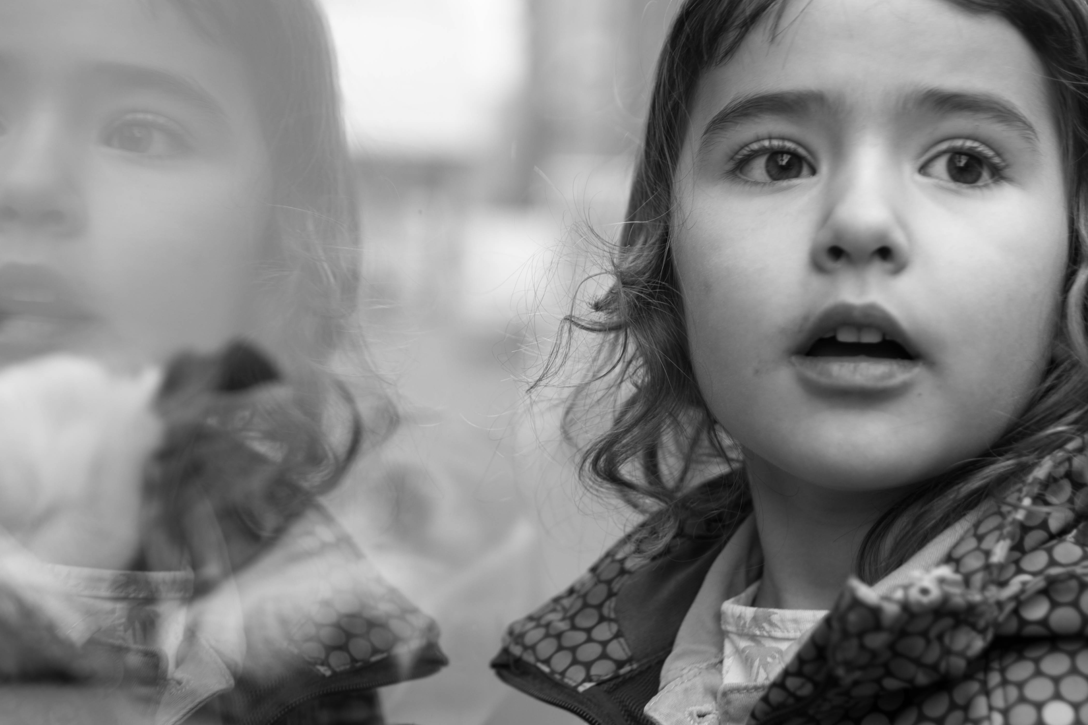 amaya looking at dog in storefront-2